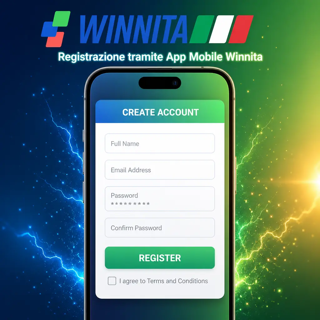 Registrazione tramite App Mobile Winnita