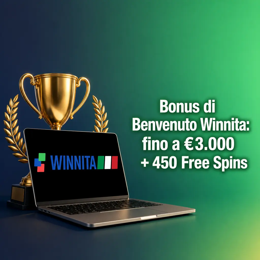 Bonus di Benvenuto Winnita: fino a €3.000 + 450 Free Spins